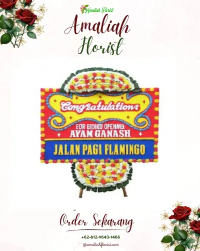 Bunga Papan Congratulation di Sepang Kelod